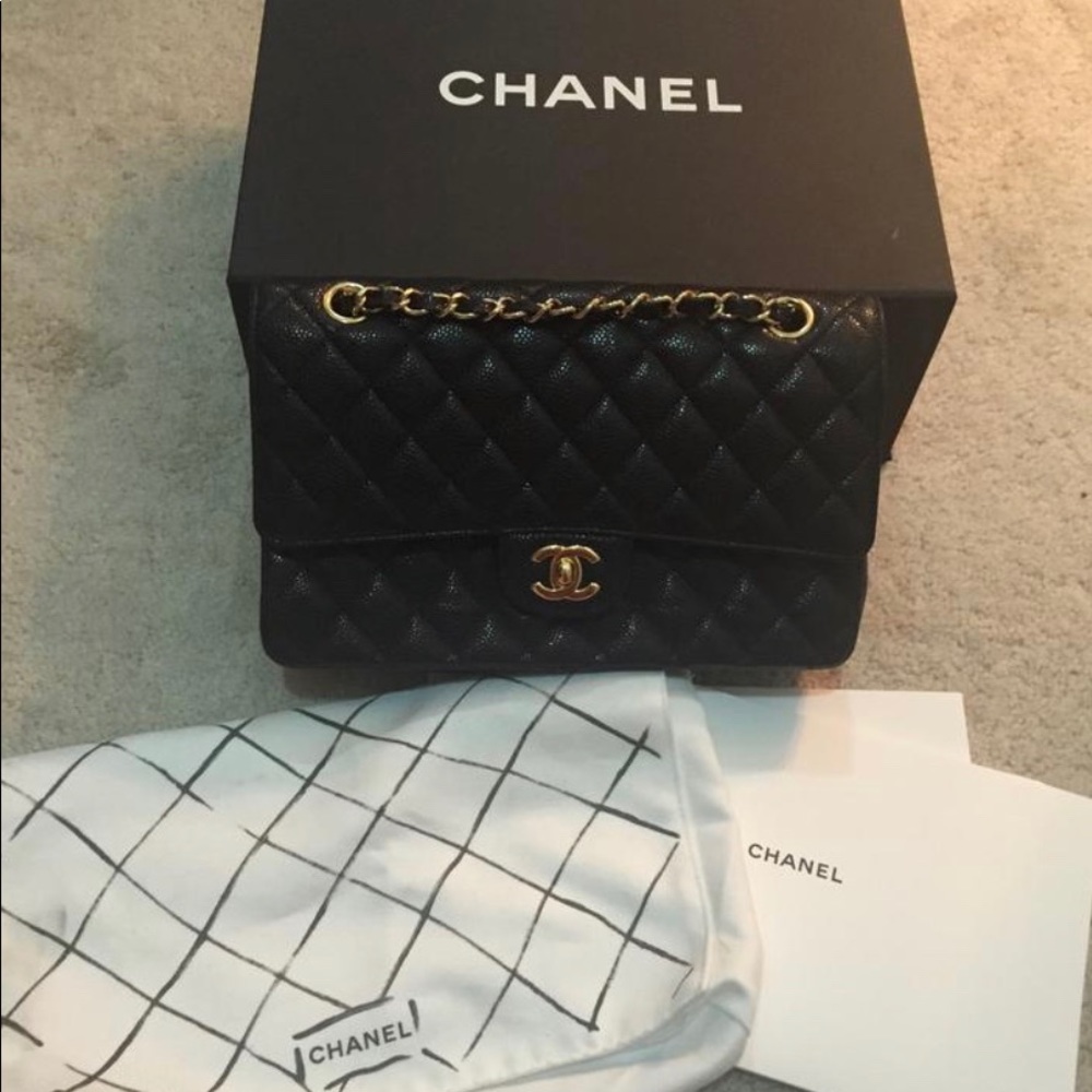Chanel Medium Double Flap Gold Hardware